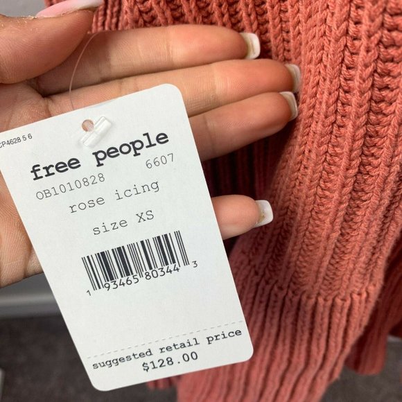 Free People Layer Cake Sweater Rose Icing Pink - Picture 6 of 6